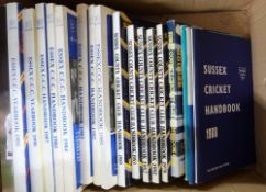 Box: Essex and Sussex cricket handbooks