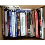 Box: assorted signed sports titles