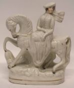 Staffordshire model of the Duchess on horseback