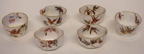 Group of six small bowls made by Copeland, some with retail mark for T Good & Co, the bowls with