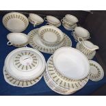 Quantity of Wedgwood dinner wares in the Persia pattern, designed by Susie Cooper, comprising 15