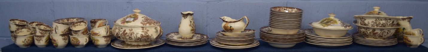 Group of dinner wares by the Royal Worcester Group, all in the Pallasy Game Series pattern,