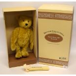 Boxed replica of a Steiff bear made by Steiff for 1908, for the British Collectors market, limited