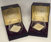 Two boxed Caithness Royal Cipher bowls to commemorate the marriage of the Prince of Wales and Lady