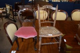 Two miniature chairs, the larger height approx 51cm
