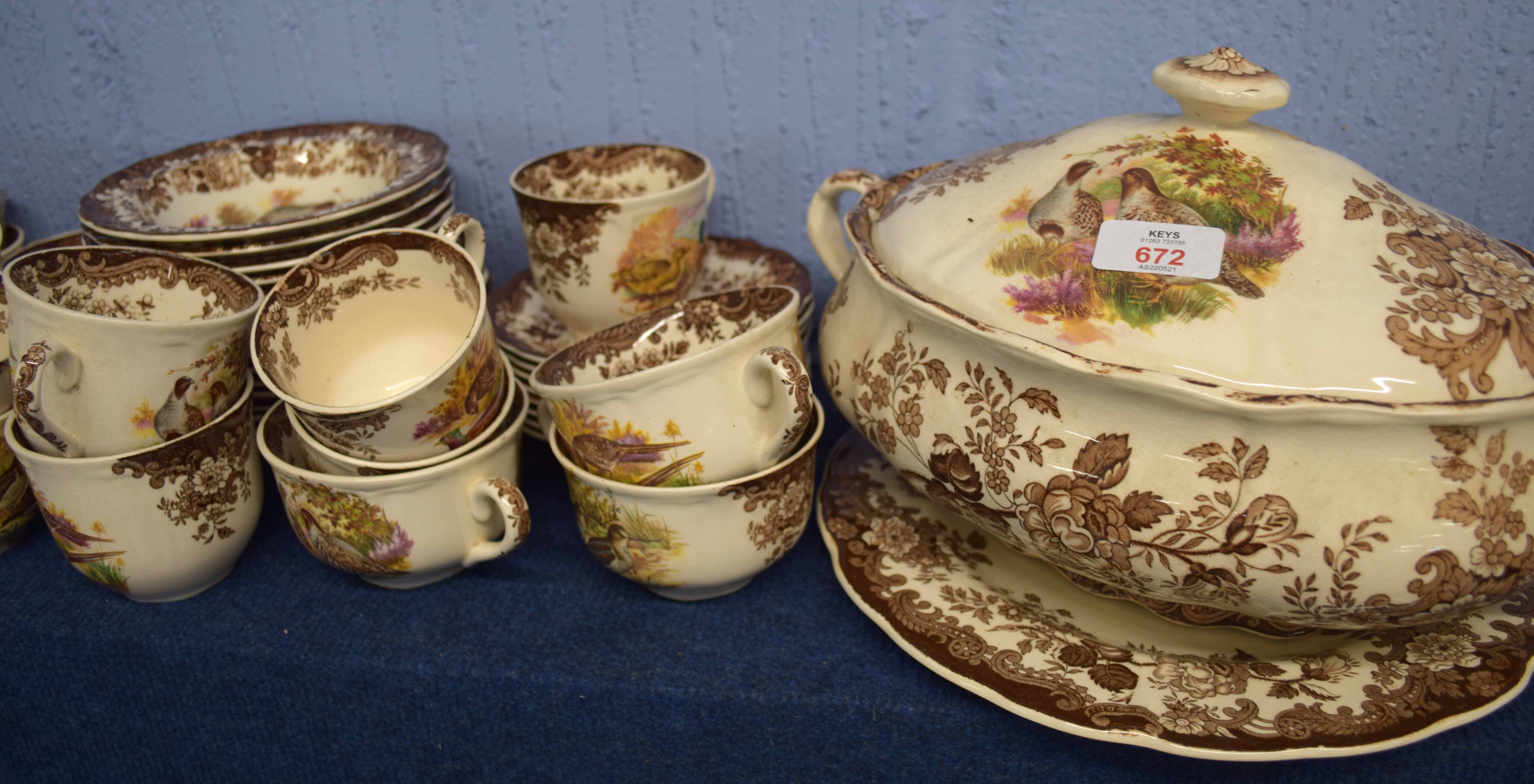 Group of dinner wares by the Royal Worcester Group, all in the Pallasy Game Series pattern, - Image 4 of 4