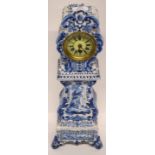 Delft ware clock with typical designs