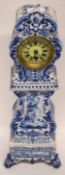 Delft ware clock with typical designs