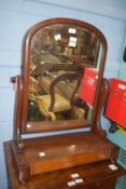 Victorian mahogany swing mirror, width approx 61cm max