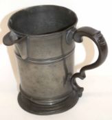 Pewter tankard with inscription to base