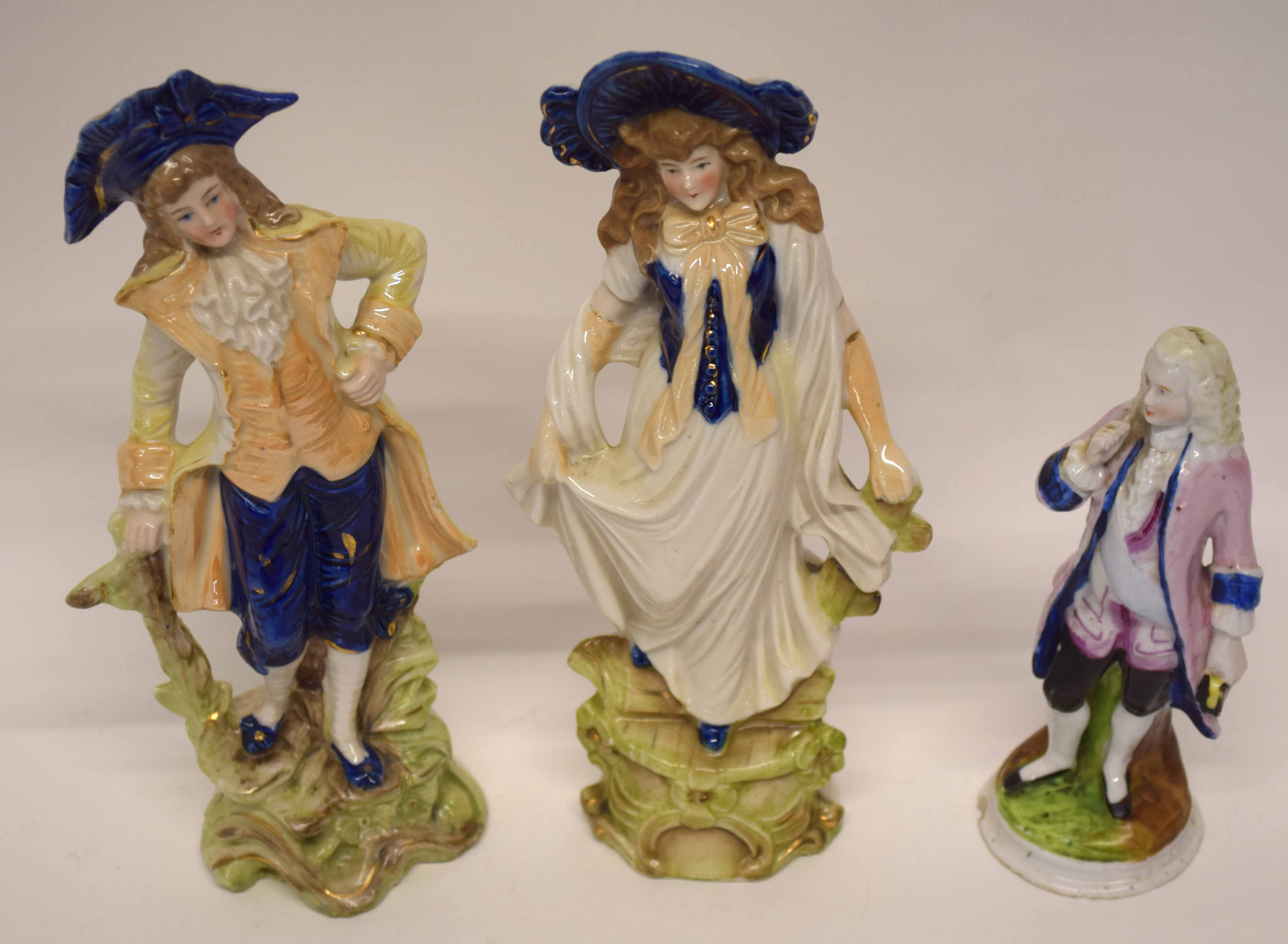 Three Continental porcelain figures