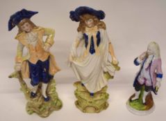 Three Continental porcelain figures