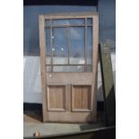 VINTAGE GLAZED WOODEN DOOR