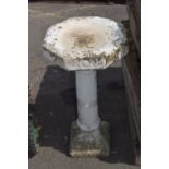 OCTAGONAL COMPOSITION BIRD BATH