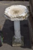 OCTAGONAL COMPOSITION BIRD BATH