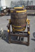 VINTAGE BARREL TYPE BUTTER CHURN "VICTORIA CHURN" BY WADE & SONS LTD, LEEDS