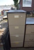 FOUR DRAWER METAL FILING CABINET