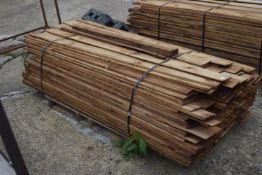 Pallet of a feather edge fencing