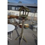 WOODEN BIRD TABLE