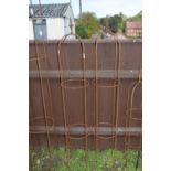 MEDIUM PAIR OF GARDEN OBELISKS WITH FLEUR DE LYS FINIALS