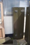 TWO METAL STORAGE LOCKERS