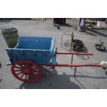 CHILD'S WOODEN TOY HORSE CART