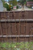 PAIR OF MEDIUM BALL TOP GARDEN OBELISKS