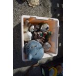 BOX CONTAINING QUANTITY OF SMALL GARDEN FIGURES