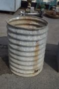 GALVANISED BIN