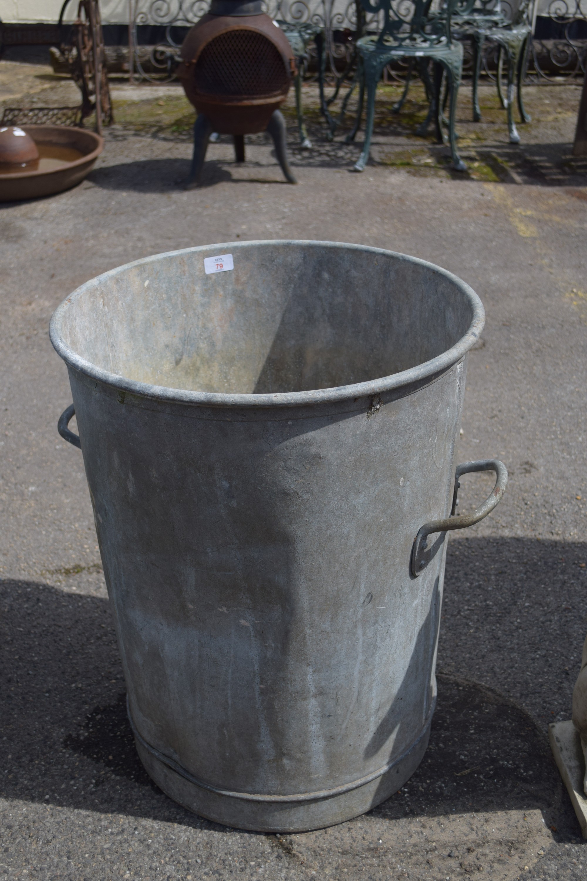 GALVANISED BIN