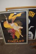 ASTI CINZAZANO PRINT TOGETHER WITH A MARTINI PRINT BOTH FRAMED