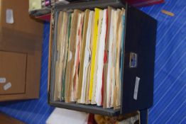 CASE CONTAINING 45RPM RECORDS