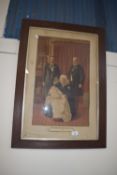 FRAMED PRINT TITLED THE FOUR GENERATIONS 55X77CM