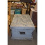 20TH CENTURY WOODEN BLANKET BOX, 80CM WIDE