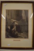 FRAMED ENGRAVED PRINT HIGH LIFE BY C C HOLLYER 83X60CM