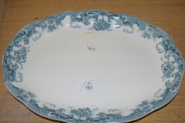 ENGLISH BLUE AND WHITE DISH