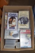 BOX OF VHS TAPES