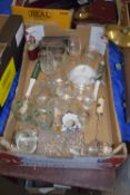 BOX CONTAINING MIXED GLASS WARES ETC