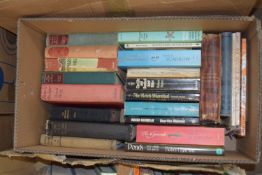 BOX OF MIXED BOOKS - FAME IS THE SPUR, THE METHODIST HYMN BOOK, THE LIFE AND DEATH OF ADOLF HITLER