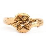 Antique 18ct gold knot ring, 2.4gms, size M