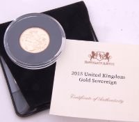 Elizabeth II sovereign dated 2015