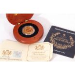 Elizabeth II Australian gold proof sovereign 2015, limited edition No 591/1500