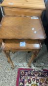 SMALL REPRODUCTION NEST OF TWO TABLES, LARGER APPROX 38 X 32CM