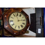 WALL CLOCK WITH TWO BRASS WEIGHTS