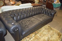 LARGE THREE SEATER CHESTERFIELD, LENGTH APPROX 270CM