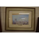 FRAMED PRINT OF THE HOUSES OF PARLIAMENT, APPROX 86 X 69CM