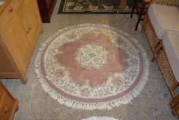 MODERN CUT WOOL CIRCULAR RUG, APPROX 120CM DIAM