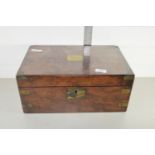 LARGE 19TH CENTURY WALNUT DOCUMENTS BOX