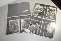 QUANTITY OF CARDS CUT FROM MAGAZINES FEATURING NAZI PERSONALITIES