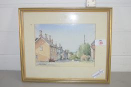 WATERCOLOUR OF A STREET SCENE